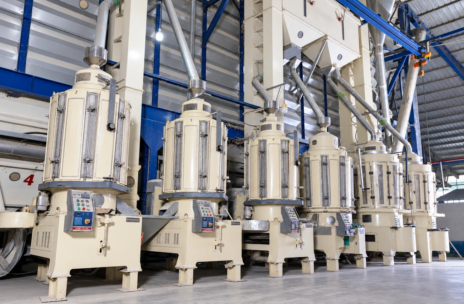 Rice processing equipment from the supplied company archive