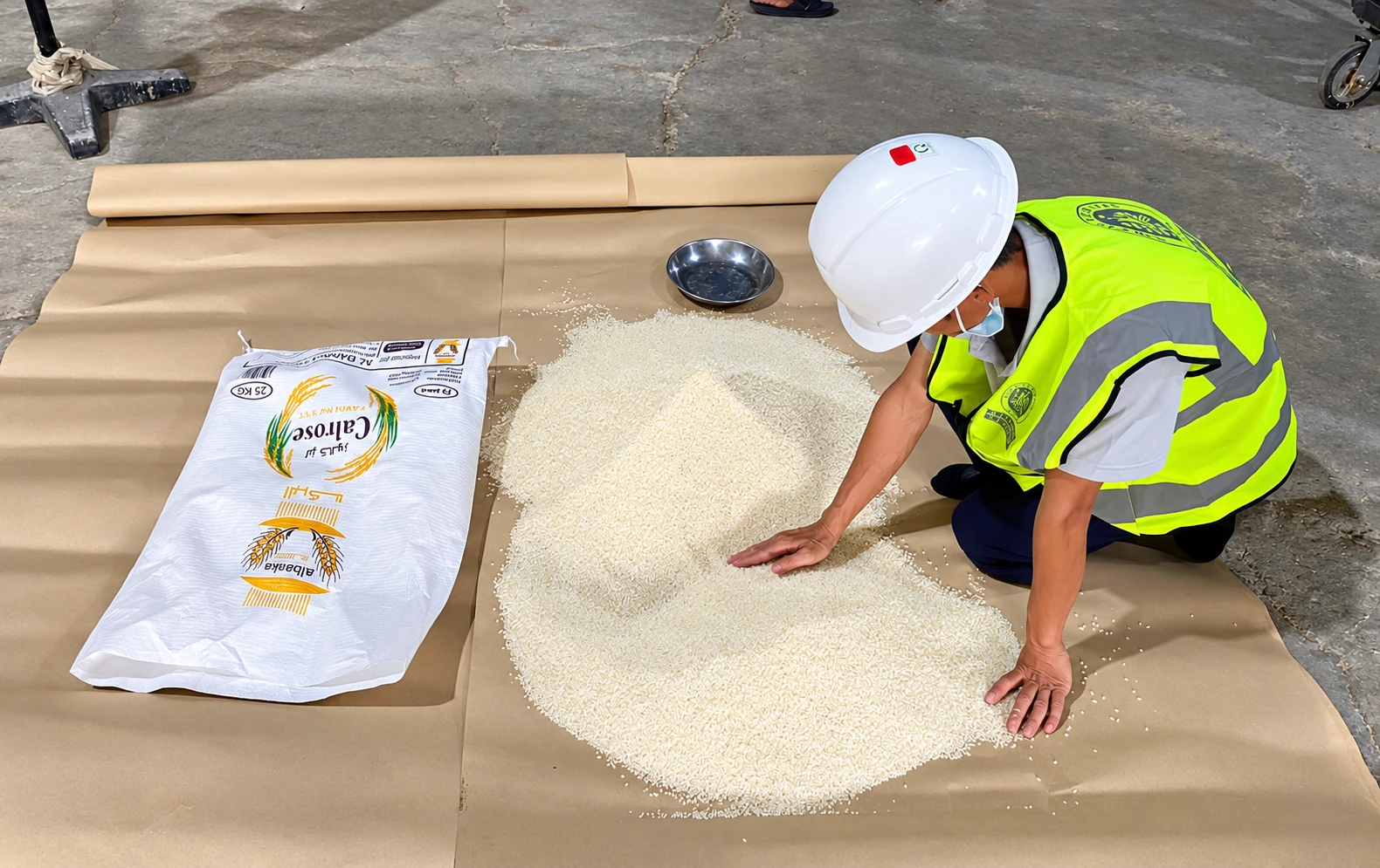 Review the rice sample