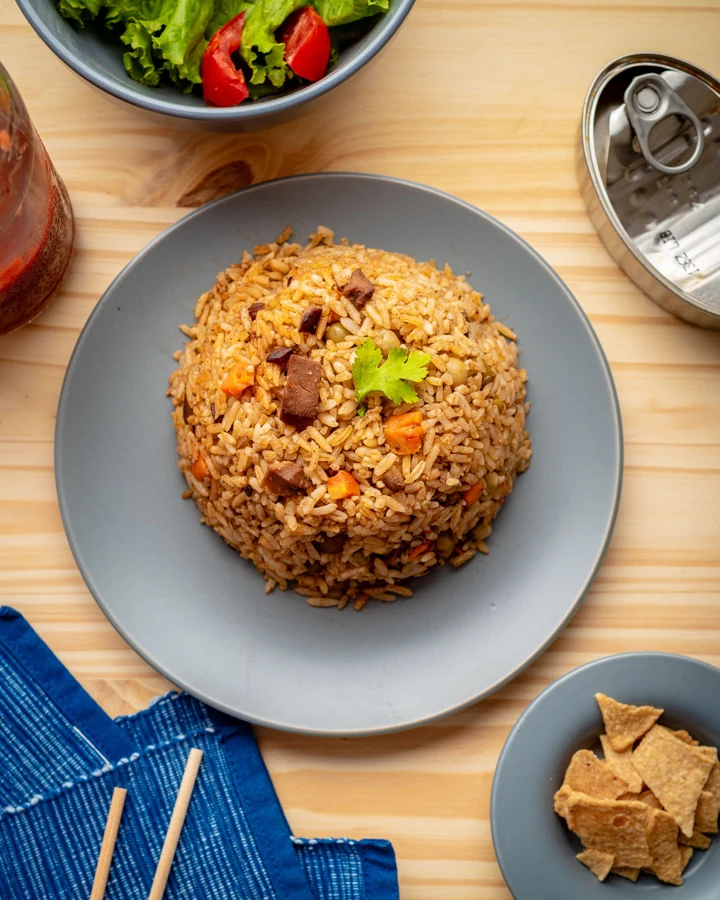 Chinese-Style Egg Fried Rice with Vegetables