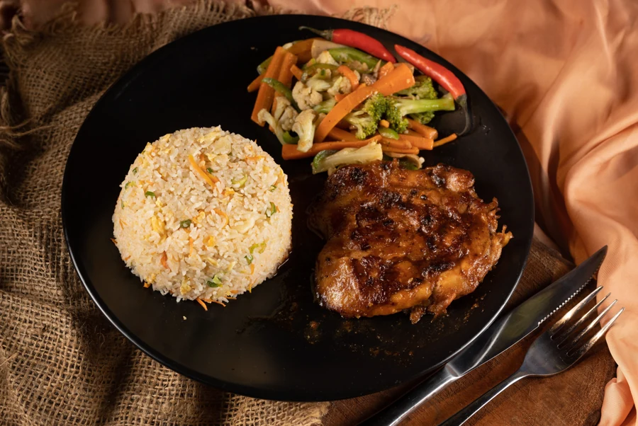 Lemon Grilled Chicken with Fragrant Rice