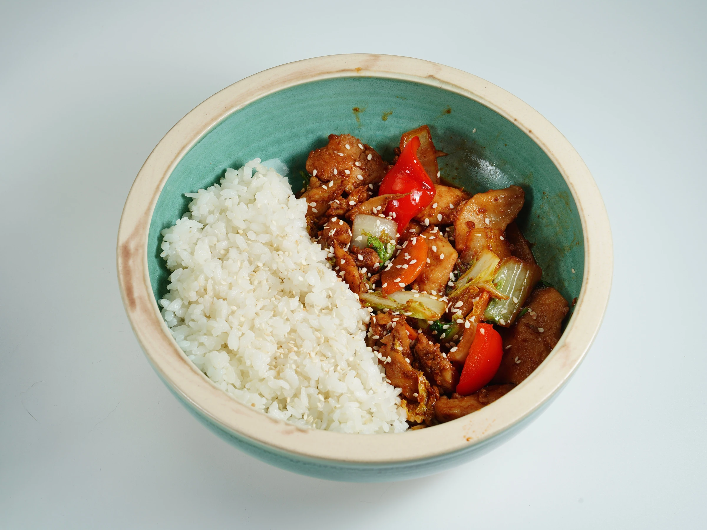 Nàng Hoa Family Rice with Chicken and Seasonal Vegetables — serving inspiration
