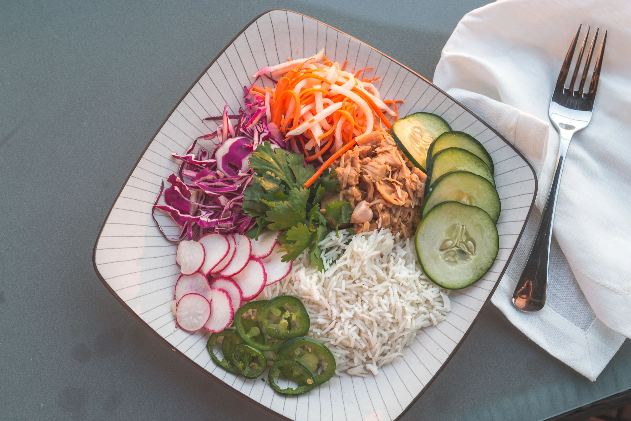 ST Tím Rice Salad with Tuna and Crunchy Vegetables — serving inspiration